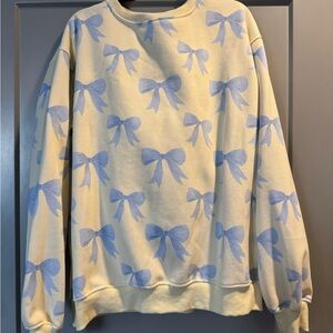 Happy Camp3r blue bow sweat set size XL